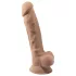 Silexd 7 - dildo cu ventuză - 17,5 cm - culoare naturală