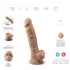 Silexd 7 - dildo cu ventuză - 17,5 cm - culoare naturală
