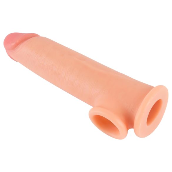 Realistixxx - prelungitor penis cu inel - aspect realist 19cm - culoare naturală