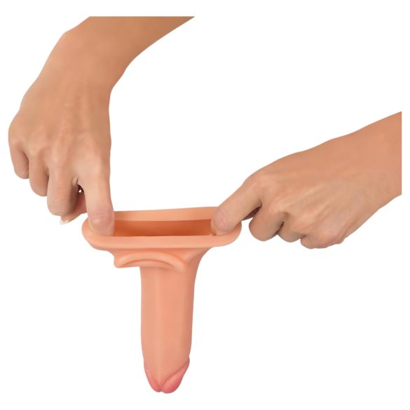 Realistixxx - prelungitor penis cu inel - aspect realist 19cm - culoare naturală