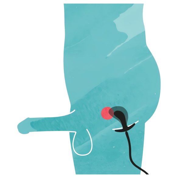 You2Toys - dop anal cu pompare - mărire reglabilă - silicon negru