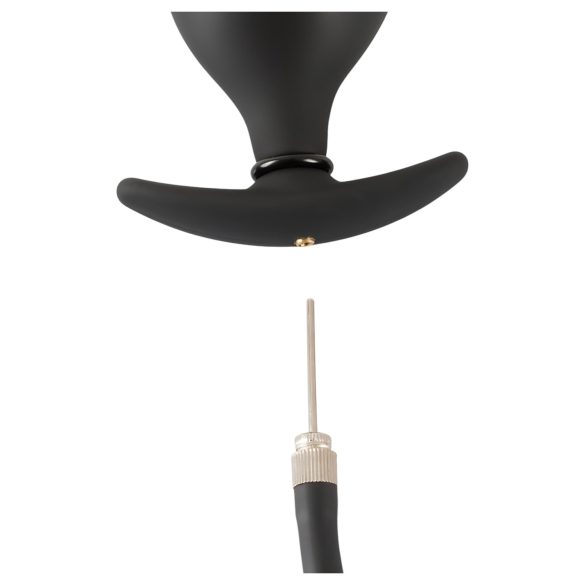 You2Toys - dop anal cu pompare - mărire reglabilă - silicon negru