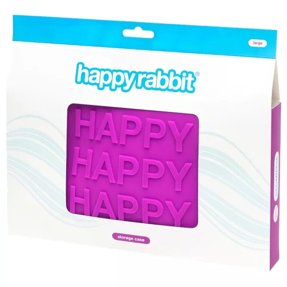 Happyrabbit - portfard pentru jucării sexuale - mare - mov
