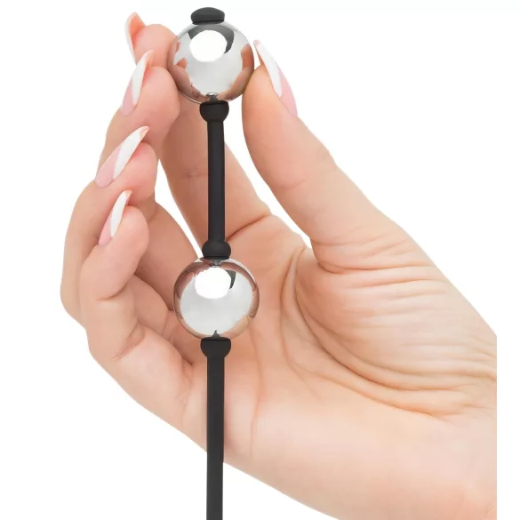 Fifty Shades of Grey - bile vaginale mini - metal argintiu