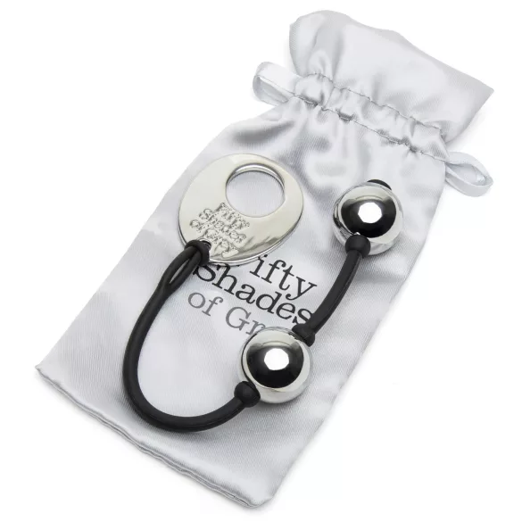 Fifty Shades of Grey - bile vaginale mini - metal argintiu