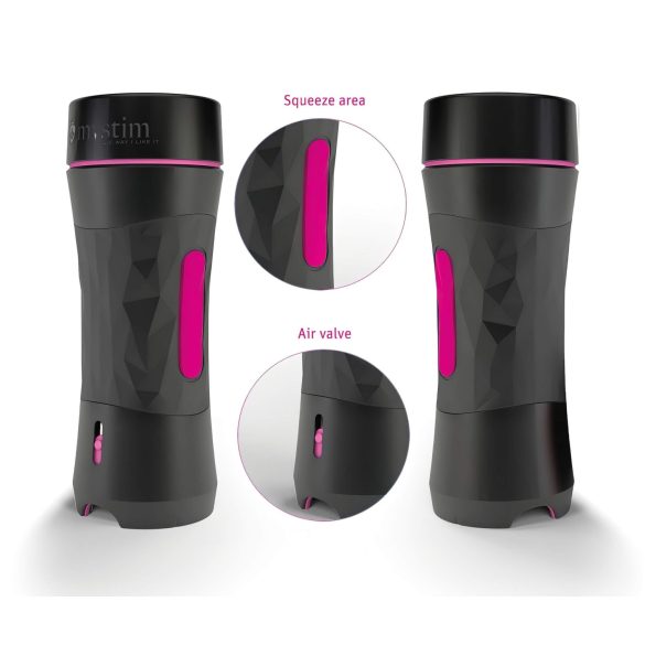 mystim OPUS Mica - masturbator vagin realist - silicon natur-negru