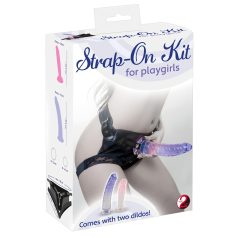 You2Toys - Set strap-on cu dildo dublu - 2 dildouri
