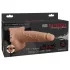 Fetish Strap-On - dildo cu prindere, ejaculare, culoare naturală, 19 cm