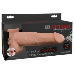   Fetish Strap-On 9 - dildo felcuplabil gol cu ejaculare - nuanță naturală