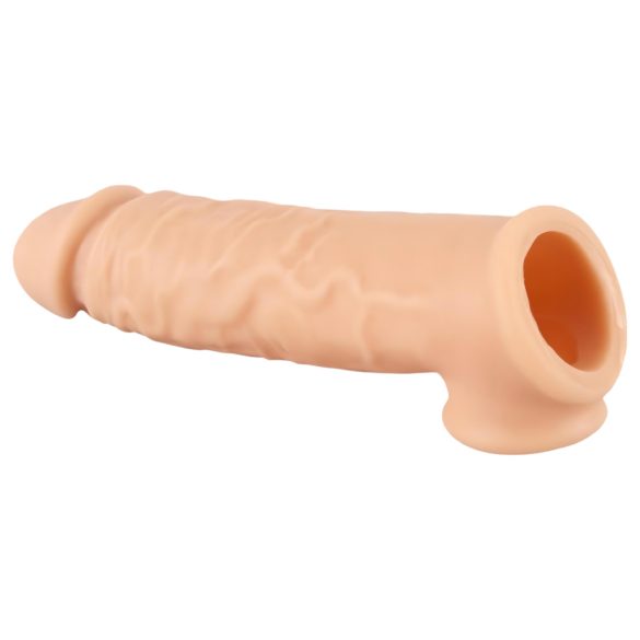 Realistixxx - prelungitor penis cu inel - 16cm - culoare naturală