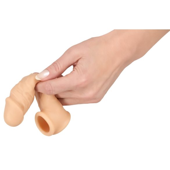 Realistixxx - prelungitor penis cu inel - 16cm - culoare naturală