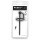 Penisplug - dilator uretral cu inel pentru gland - silicon negru 0,6mm