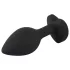 You2Toys - dop anal cu piatră albă - silicon negru