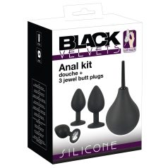 Black Velvet - set dopuri anale (4 piese) - negru