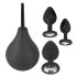 Black Velvet - set dopuri anale (4 piese) - negru
