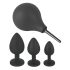 Black Velvet - set dopuri anale (4 piese) - negru