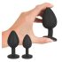 Black Velvet - set dopuri anale (4 piese) - negru