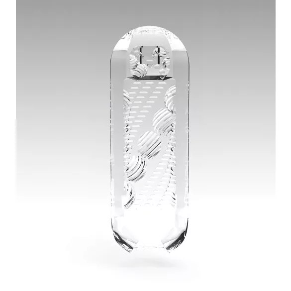 TENGA Spinner Beads - masturbator bărbați - canal texturat - transparent
