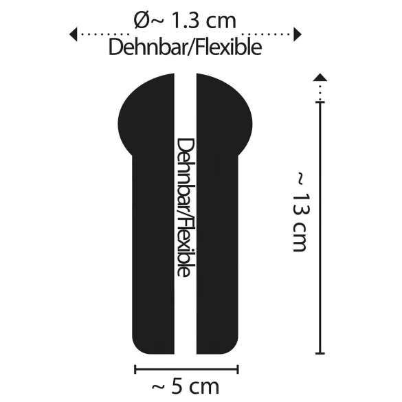 STROKER Speed - masturbator tip popou - canal texturat - transparent
