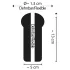 STROKER Speed - masturbator tip popou - canal texturat - transparent