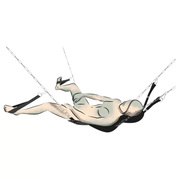You2Toys - leagăn erotic suspendat - negru