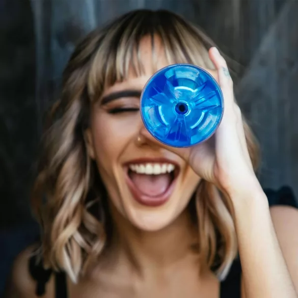 Fleshlight Flight Commander - masturbator cu efect de sucțiune - albastru