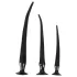 You2Toys - set plug anal extra lung - 3 piese - negru