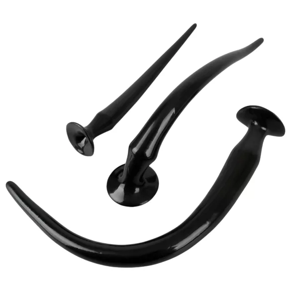 You2Toys - set plug anal extra lung - 3 piese - negru