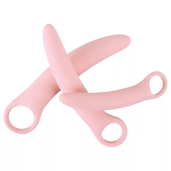 SMILE - Set dilatatoare vaginale - 3 piese - silicon roz