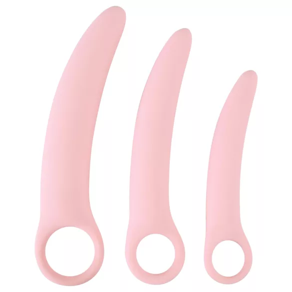 SMILE - Set dilatatoare vaginale - 3 piese - silicon roz