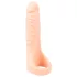 Realistixxx - dildo realist dublu cu inel pentru penis - silicon natur