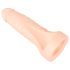Realistixxx Double F - dildo realist cu inel penian (natur)