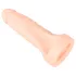 Realistixxx - dildo realist dublu cu inel pentru penis - silicon natur