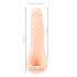Realistixxx Double F - dildo realist cu inel penian (natur)