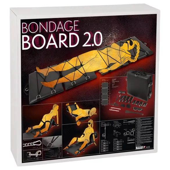 You2Toys Bondage Board 2.0 - set pat pliabil pentru legături