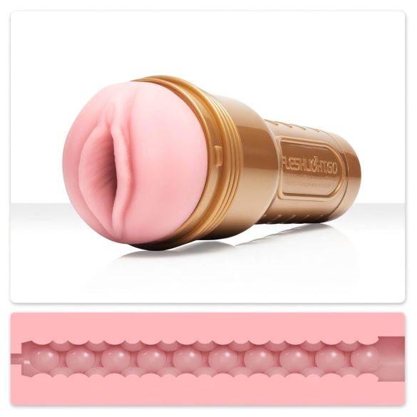 Unitate Antrenament Fleshlight GO - vagin compact (roz)