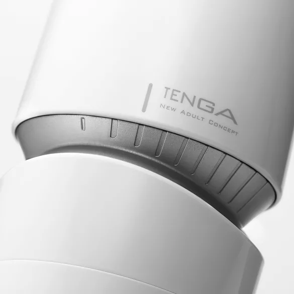 TENGA Aero - masturbator oral cu sucțiune puternică - alb-argintiu