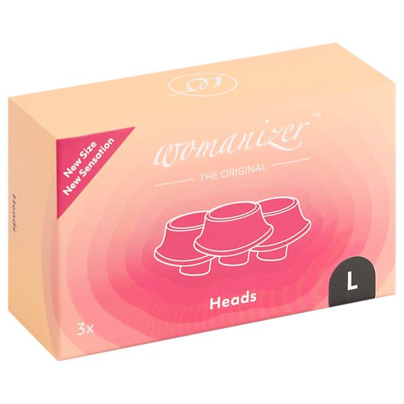 Womanizer - Set capete de aspirație rezervă - negru - mărime mare (3 bucăți)