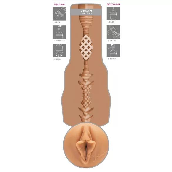 Fleshlight - masturbator realist - formă vagin - culoare naturală
