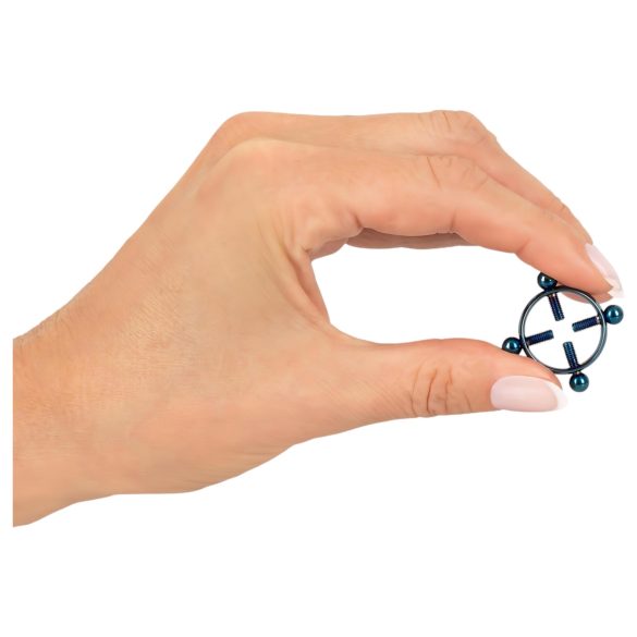 Bad Kitty - piercing sfârcuri cu spirală - albastru