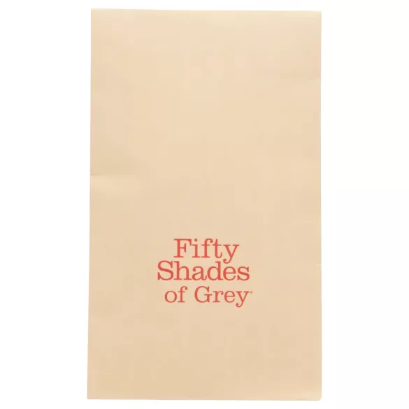 Fifty Shades of Grey - set guler și cleme sâni - piele negru-roșu