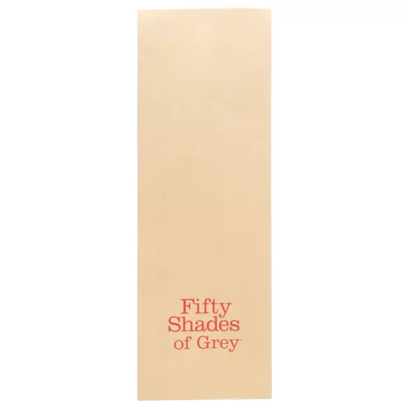 Fifty Shades of Grey - set cătușe BDSM - piele neagră-roșie