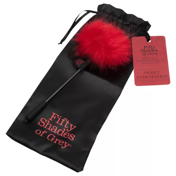 Fifty Shades of Grey - accesor erotic de mângâiere - negru-roșu