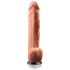 Real Feel Deluxe No.12 - vibrator realist cu testicule (natur)