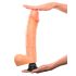 Real Feel Deluxe No.12 - vibrator realist cu testicule (natur)