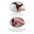 Real Feel Deluxe No.12 - vibrator realist cu testicule (natur)