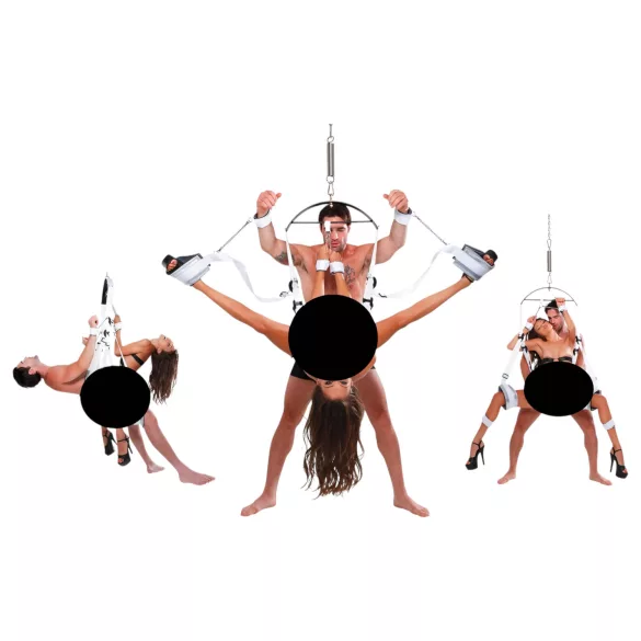 Fetish - scaun pentru sex BDSM - alb