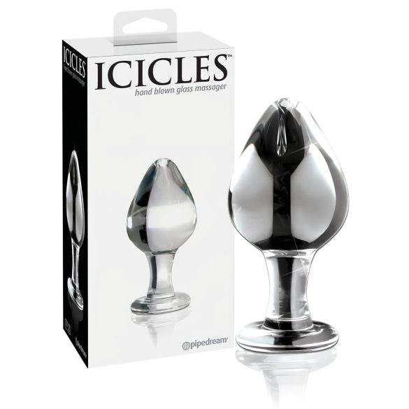 Icicles No. 25 - dop anal conic - sticlă transparentă