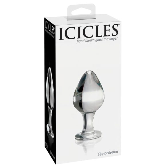 Icicles No. 25 - dop anal conic - sticlă transparentă
