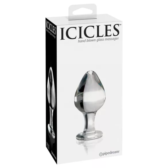Icicles No. 25 - dop anal conic - sticlă transparentă